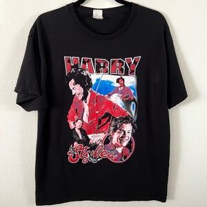 Harry Styles concert T-shirt black short sleeve adult large womens mens